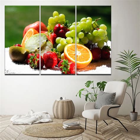 Modern Canvas Poster Fruit Painting Wall Pictures for Living Room Canvas Art Modular Wall Print ...