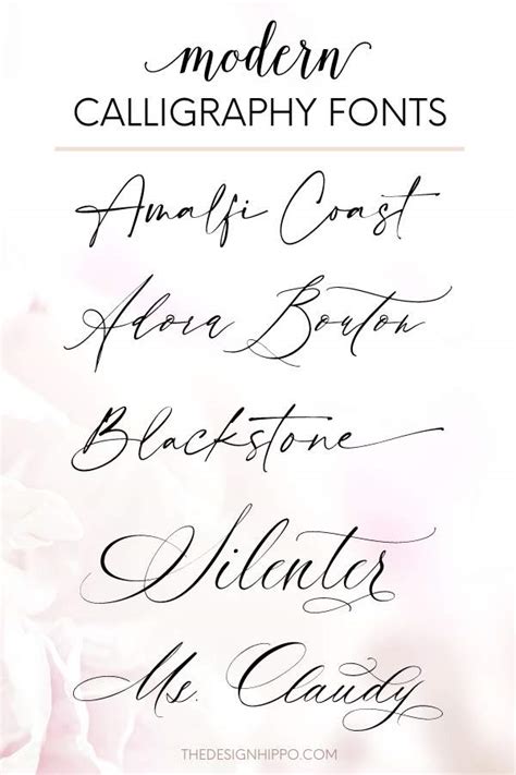 15 Best Modern Calligraphy Fonts