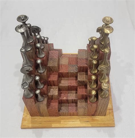 3D Chess Board Hand-made. - Etsy