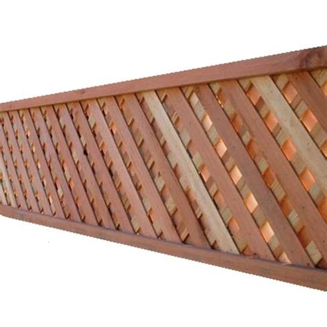 2-1/4-in x 16-1/2-in x 8-ft Natural Redwood Privacy Lattice in the Lattice department at Lowes.com