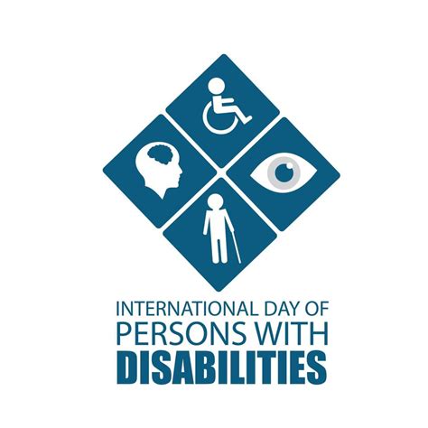 Vector Illustration of International Day of Persons with Disabilities. Simple and elegant design ...