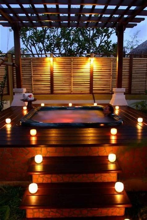 hot tub gazebo lighting ideas - Annalee Tuck