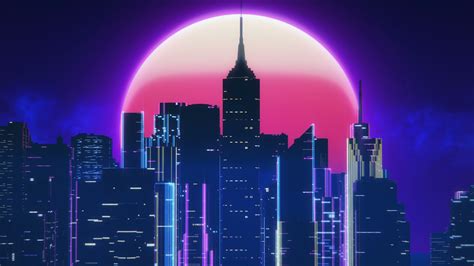 Synthwave City Retro Neon 4k, HD Artist, 4k Wallpapers, Images, Backgrounds, Photos and Pictures