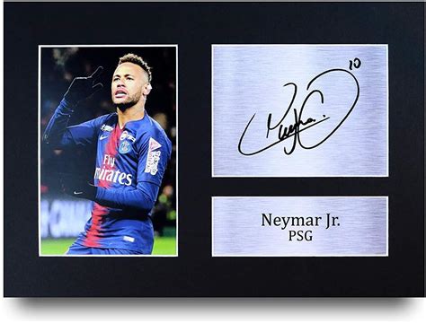 HWC Trading Neymar Jr A4 Unframed Signé Image Autographe Imprimé Impression Photo Cadeau D ...