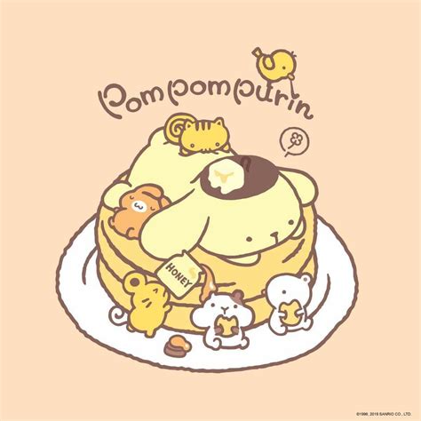 Pompompurin's heart flips for National Pancake Day! 🥞💛 | Hello kitty iphone wallpaper, Sanrio ...