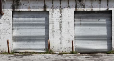 Free photo: Metal garage door - Building, Closed, Concrete - Free Download - Jooinn