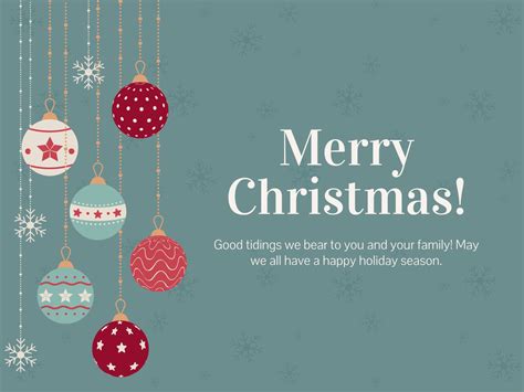 Christmas greetings | Google Slides & PowerPoint template