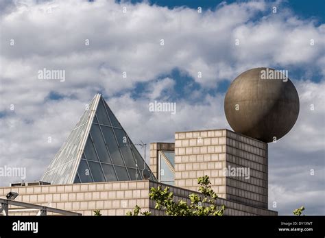 Modern geometric architecture in Barcelona, Spain Stock Photo - Alamy