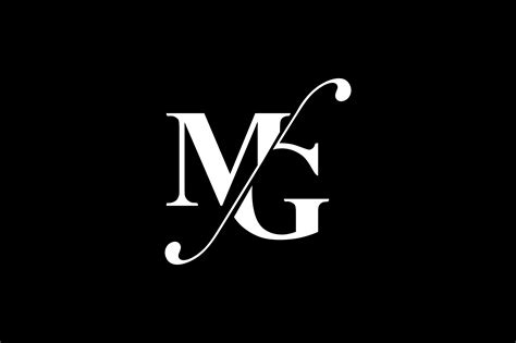 MG Monogram Logo design By Vectorseller | TheHungryJPEG.com