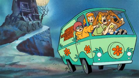 Scooby Doo Animation Cartoon The Mystery Machine Haunted Mansion Shaggy Fred Jones Velma Dinkley ...