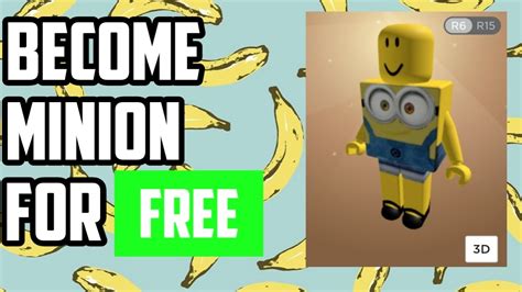 How to be Bob from Minion in Roblox for free(Android/iOS/Laptop/PC) - YouTube