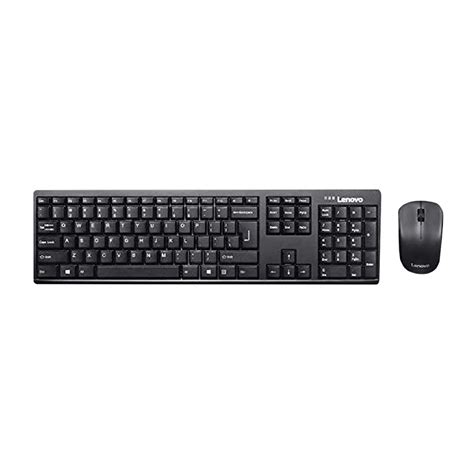 Buy Lenovo 100 Wireless Keyboard & Mouse Combo (106 Keys, 1000 DPI, Spill Resistant, Black ...