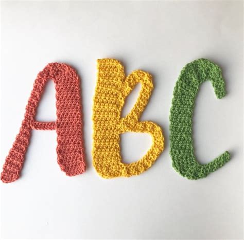 Cursive Alphabet Appliqué Sets For Crocheters, Lower & Upper Case Lettering! - KnitHacker ...