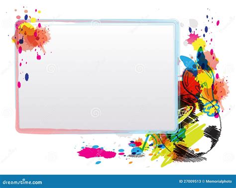 Abstract Art Design with Frame Stock Vector - Illustration of creative, idea: 27009513