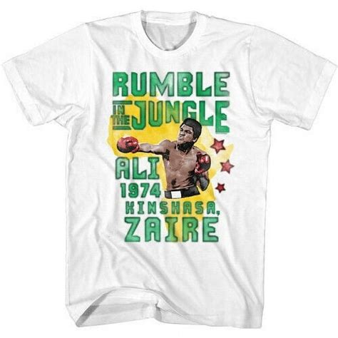 Muhammad Ali Rumble Jungle White T-Shirt - Walmart.com