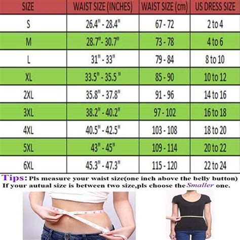 What Waist Size Chart