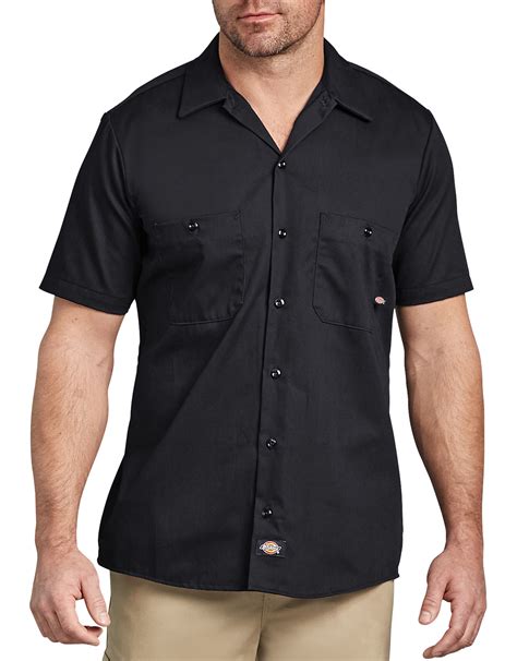 Short Sleeve Industrial Cotton Work Shirt | Mens Shirts | Dickies