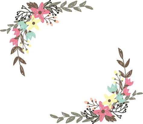 Flower border flower corner border clip art free clipart images - Clip Art Library