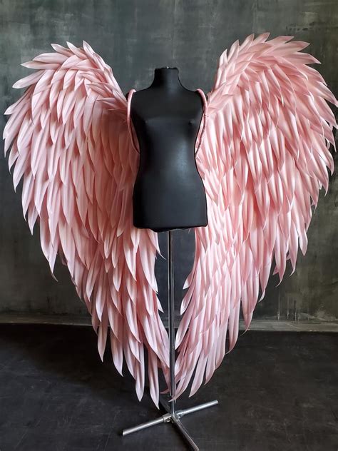 Pink angel wings costume - angel wings cosplay - Wings photo prop - wings cosplay - wedding ...