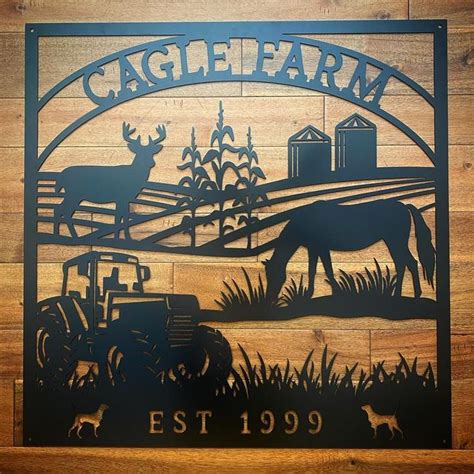 Customized Metal Farm Sign Custom Metal Ranch Sign Farm - Etsy | Farm signs, Metal farm sign ...