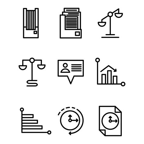 set icon office style two outline design 3301151 Vector Art at Vecteezy