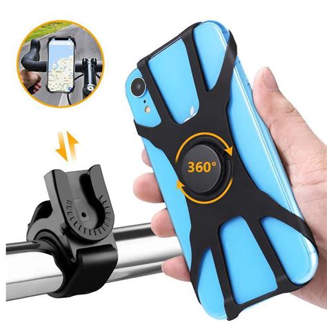 360°Rotation Adjustable Bike Phone Mount Bicycle Handlebars Phone Holder Bicycle Accessories ...