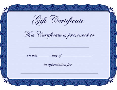 Blank Printable Certificates - ClipArt Best