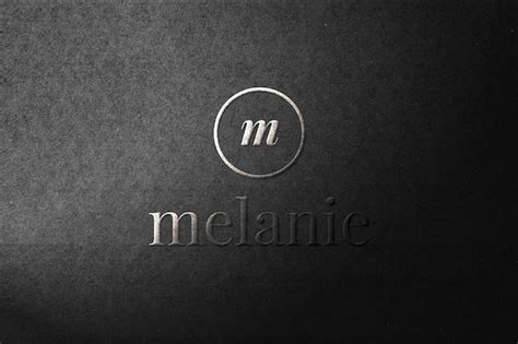 Premium PSD | Embossed logo mockup