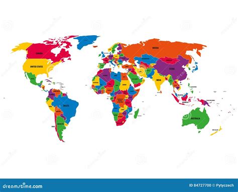 World Map With Countries Hd