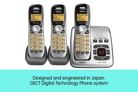 UNIDEN DECT 1735 + 2 TRIPLE HANDSETS CORDLESS PHONE ANSWERING MACHINE DIGITAL 9322402012650 | eBay