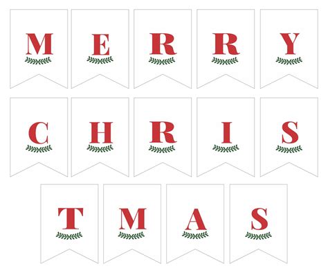 Merry Christmas Banner Printable Black And White - Printable Word Searches