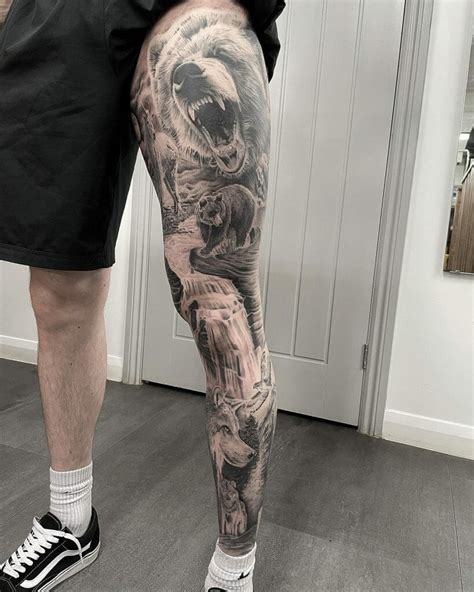 66 Amazing Men's Leg Sleeve Tattoo Ideas - Updated For 2024!