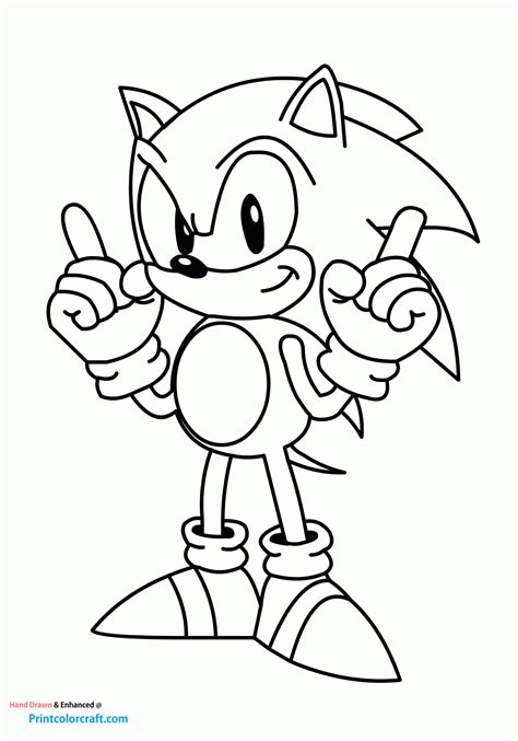 Free Printable Sonic Coloring Pages