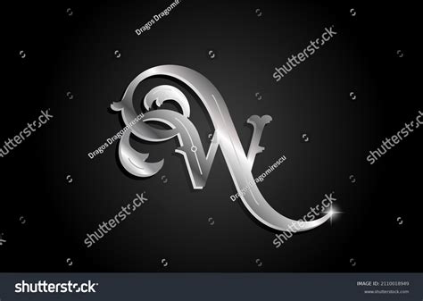 Silver Metal W Alphabet Letter Logo Stock Vector (Royalty Free) 2110018949 | Shutterstock