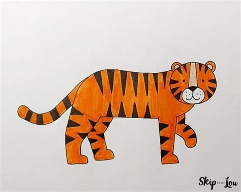 Top more than 88 tiger simple drawing best - xkldase.edu.vn