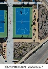 Basketball Court Aerial View Stock Photo 2220020607 | Shutterstock