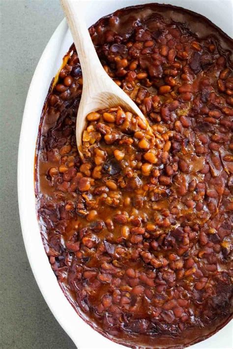 Easy Baked Beans with Bacon - Taste and Tell