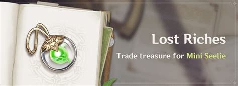 Genshin Impact Lost Riches Trade Treasure for Mini Seelie Announced