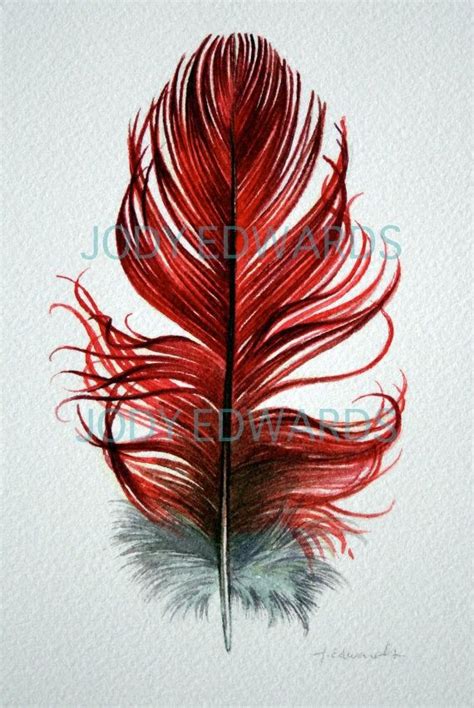 Red Feather Painting at PaintingValley.com | Explore collection of Red Feather Painting