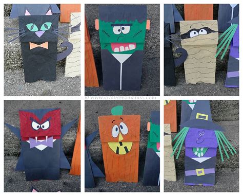 Halloween Craft: Paper Bag Puppets - Crafts by Amanda