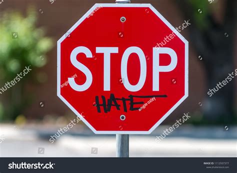 Stop Sign Graffiti Stock Photo 1112937377 | Shutterstock