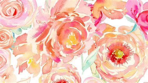 Watercolor Flowers Desktop Wallpapers - Top Free Watercolor Flowers Desktop Backgrounds ...