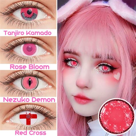 Buy Different Anime Characters Cosplay Eye Contact Lenses (7 Colors) - Cosplay & Accessories