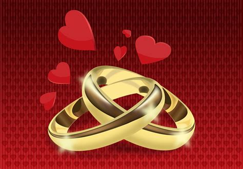 Wedding Rings Vector Vector Art & Graphics | freevector.com