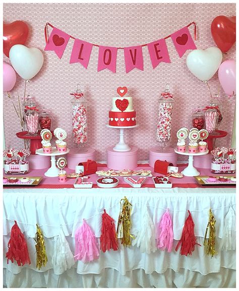 Valentine's Day Birthday Party Ideas Party valentine valentines parties table dessert sweet ...