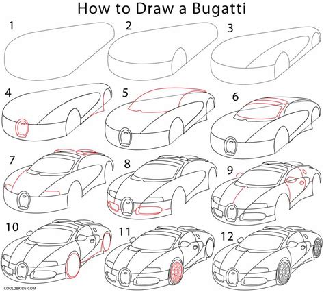 How to Draw a Bugatti (Step by Step Pictures)