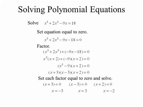 Solving Polynomial Equations Worksheet Answers Elegant Factoring Polynomials Worksheet with ...