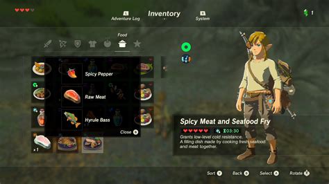 Zelda Breath Of The Wild Extra Stamina Recipes | Deporecipe.co