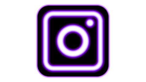 icon instagram png purple neon color image - veeForu