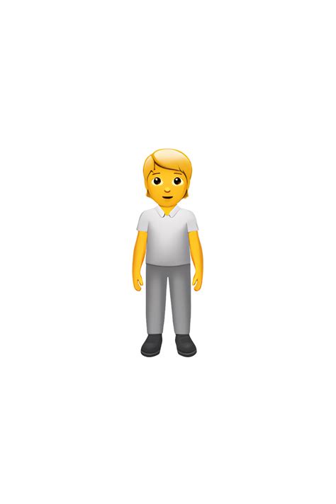 🧍 Person Standing Emoji | Emoji, Person, Normal person